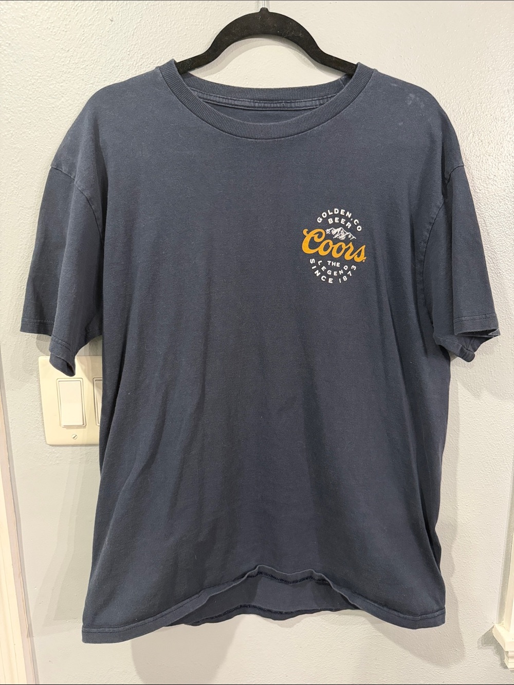 Navy Short-Sleeve Logo Tee Coors Logo